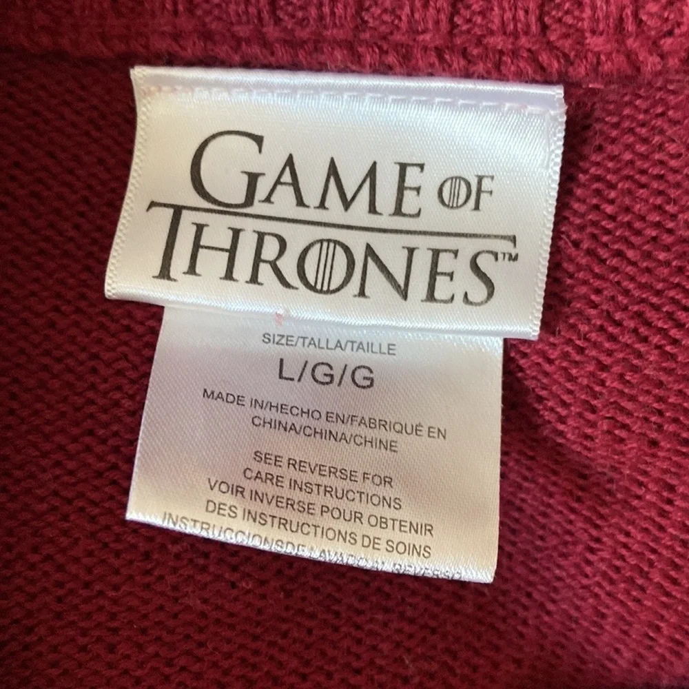 Men’s Game Of Thrones ugly Christmas sweater large I Drink And I Know Things